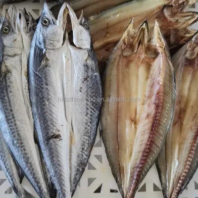 Export Quality No Sand Wild Sun Dried Seafood Chinese Mackerel Blue Spot Mackerel Fish Whole Body Wholesale Commercial Package