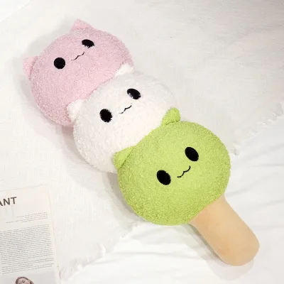 Cute Three-color Super Soft Plush Dumpling Pillow PP Cotton Filled Customizable