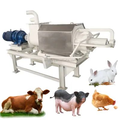 Organic Fertilizer Excrement and Urine Dewatering Screw Press Inclined Screen Solid Liquid Separator Machine High Productivity