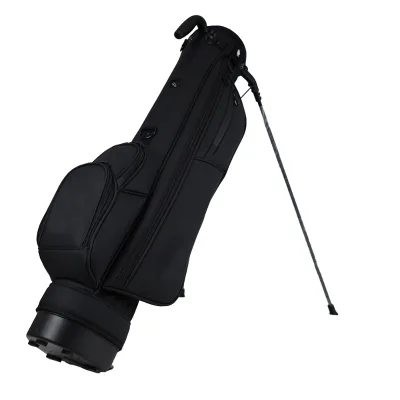 Premium 3 Way Divider Golf Stand Bag Vintage Pu Leather Trim Lightweight Pro Tour Golf Carry Bag