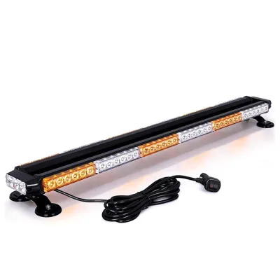 Flashing 78 Leds Vehicle Magnetic Amber White Emergency Led Strobe Bar Lights for Construction Vehicles Tow Trucks Snow Plows