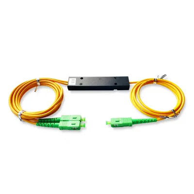 Factory Direct Customized FBT 1x2 Fiber Optic Coupler with SC/UPC SC/APC Connectors ABS PLC Splitter in a Box