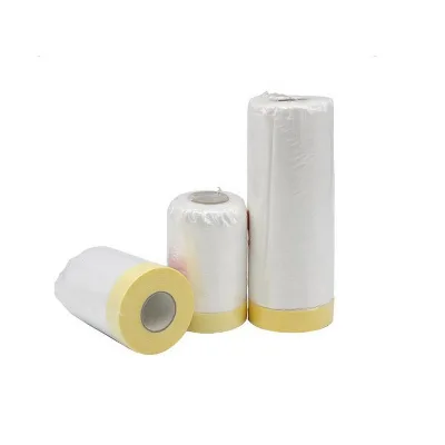 Plastic Film Pre Taped Transparent Car Masking Film