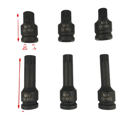 M Spec 6pc One Socket Set 1/2 Pneumatic Pressure Batch Socket Tool Set