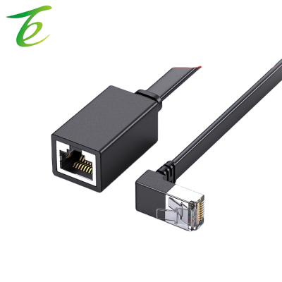 Class 7 network cable extension line 90 degree elbow network cable flat super class 6 network cable router TV general