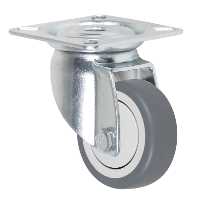 Hot Sale European Caster Light Duty 3Inch 75mm Swivel Trolley Top Plate Casters for Supermarket Equipment