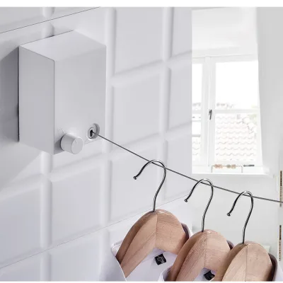 Clothes Portable Pulley Metal Laundry Detergent Production Outdoor Rope Extendable Washing Line Retractable