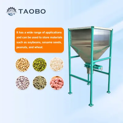Customized Stainless Steel Crop Seed Storage Silo with Discharge Valve