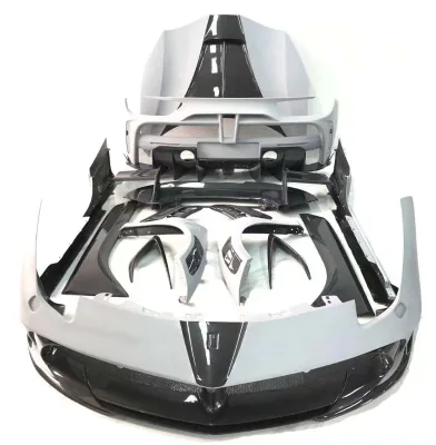 New Carbon MS Style Full Set Body Kit for 488 MS Including Front Bumper Hood Rear Bumper Spoiler