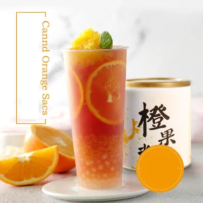 Supply No Additives Organic Fruit Orange Granules Canned for International Importers and Wholesalers Commercial Milk Tea Shop