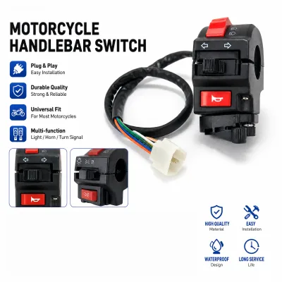Waterproof Left Handlebar Switch Assembly LH, Off-Road Handle Control Switch for DY250 CROSSFIRE Motorcycle