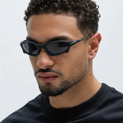 Cyberpunk-style Men's & Women's Sunglasses UV400 Polarized Full Frame PC/AC Lens Outdoor Cycling Hiking Goggles