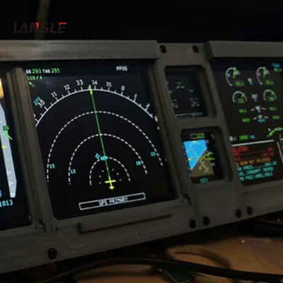 Airbus A320 Aluminum Flight Simulation Software Platform with LCD Display Screen for Home Use
