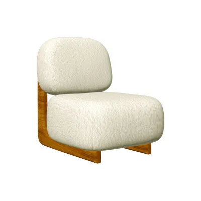 Wabi-sabi Bedroom Lazy Sofa Chair Nordic Alpaca Single Chair Lounge Lounge Small Sofa Chair