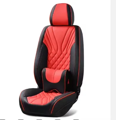 5-Piece Leather Car Seat Cover Premium Vehicle Furnishing