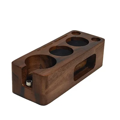 High Quality Bokai Classic Rectangle Espresso Coffee Tamper New Arrival Solid Wood Tamping Station Eco-Friendly Machine