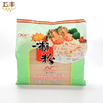 Best Selling Thick Straight Rice Vermicelli Laifen Cooked Dried Noodles Wholesale in Bag Packaging