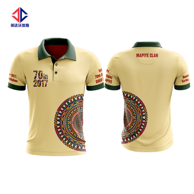 Fully Sublimation Polo With Customized Printed Logo