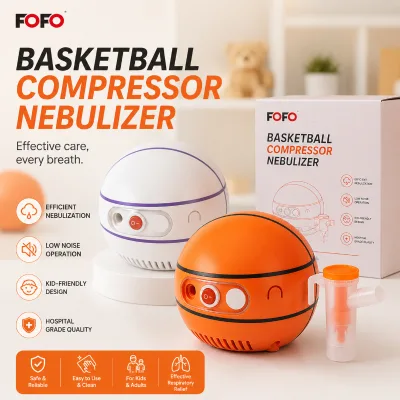 Professional Electric Basketball Shape Compressor Nebulizer for Kids Adults Hospital Grade Portable Medical Device ABS Material