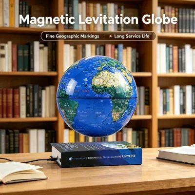 Magnetic Levitation HCNT Book Shape Stand Practical Globe Magnetic Levitation Globe for  Education Supplies&gift