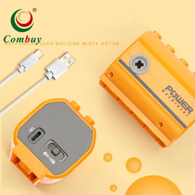 Mechanical Gear Power Assembly Parts Building Block Motor