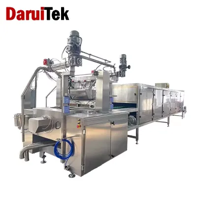 Fully Automatic Vitamin Pectin Gelatin Gummy Bear Machine Multifunctional Starch Jelly Candy Production Line