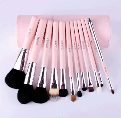 Leather Carrying Case 12 Professional Quality Brushes