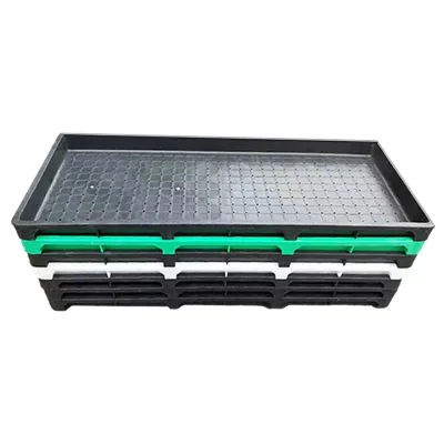Chinese Factory Wholesale 60*30*3.5 cm 9 Inch Reusable Flat PP Plastic Rice Seedling Tray