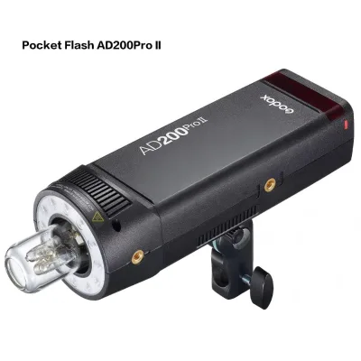 Godox AD200Pro II Mini Outdoor Camera Flash Light with 2.4G Wireless System High-Speed Sync Lithium Battery TTL Pocket Flash