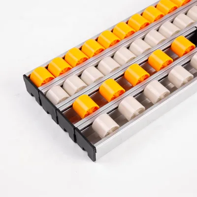 Industrial Roller Track Flow Rail with ABS Plastic Wheels /Heavy Duty for Warehouse Shelving & Assembly Line
