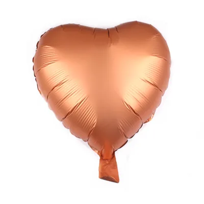 Wholesale 18-Inch Heart-Shape Aluminum Foil Balloon Metal Color for Weddings Parties & Holidays