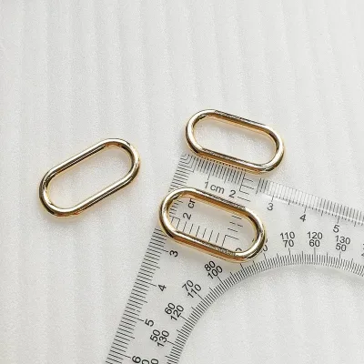 Factory Customized Metal O Ring Bag Accessories Seamless Loop Oval Shape Ring for Handbag Strap