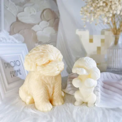 Large Size Sitting and Standing Teddy Silicone Mold, Three-dimensional Standing Teddy Candle Silicone Mold, DIY Aromatherapy Gyp