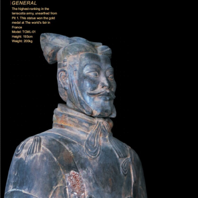 Antique Original Color Detailed Terracotta Warriors for Decoration