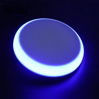 Soft Lighting Borderless Dual Color Exposed Design Frameless 36W LED Panel Light for Household Aluminum OEM ODM Modern 80 Round