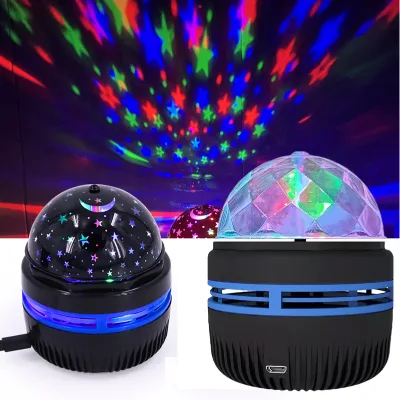 Starry Sky Projection light Romantic Galaxy Aurora Lamp 360° Rotating Rechargeable Bedroom Atmosphere Light for Party & Gifts