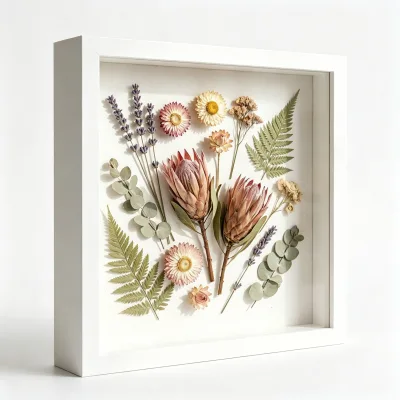 Versatile DIY Craft Display 3d Shadow Box Frame for Dried Flowers and Natural Grain Botanical Projects