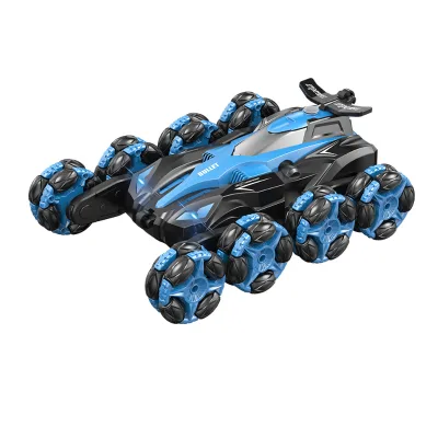 8WD 2.4Ghz RC Drift Car with Music and Lighting,spray Function Gesture Rc Car Climbing Stunt Car for Boys