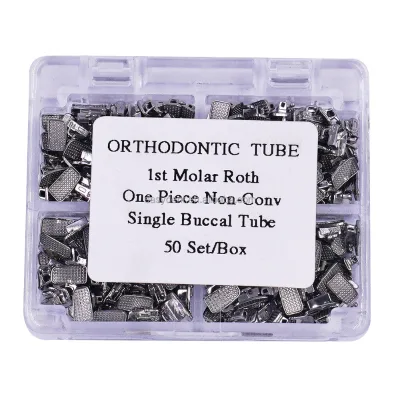 200 Pcs / Box Orthodontic Buccal Tube Overall MBT Straight Wire Arch Orthodontic Correction Buccal Tube Dental Oral Material Set