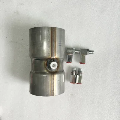 45 Degree 90 Degree 180 Degree O2 Welded Oxygen Sensor Bung With Mini Catalytic Converter Stainless Steel Honeycomb Metal Core