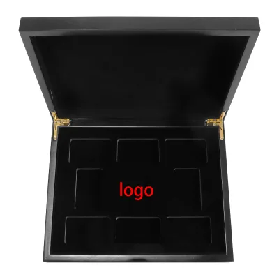 Factory Custom Metal Commemorative Coin Box with Letterpress Printing Durable Storage for Collectibles