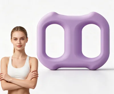 Upgraded Double-hole Handheld Fascial Vibration Ring for Relaxing the Entire Body's Muscles - for the Waist Abdomen and Legs