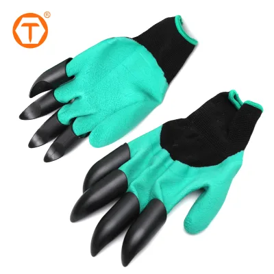 Puncture Resistant Gardening Safety Hand Gloves Tool Waterproof Garden Work Gloves with Claws for Digging Planting