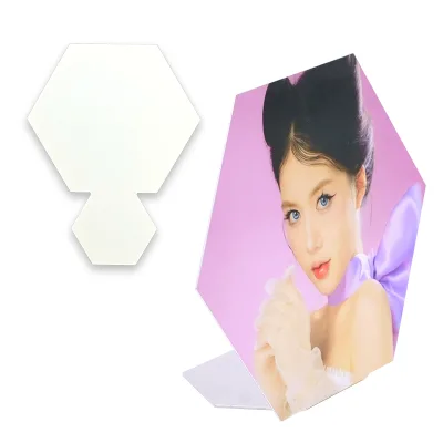 New Design Sublimated Irregular Graphic Aluminum Photo Frame Meaningful Creative Gift