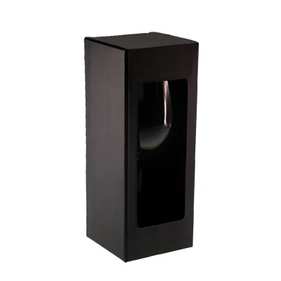 Wholesale Red Wine Glasses Packaging Boxes Single Bottle Wine Glasses Gift Boxes Black Die-cut Gift Box