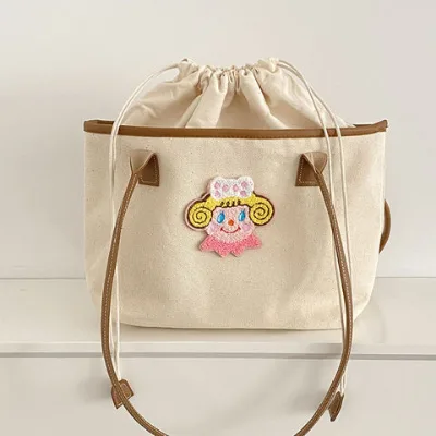 One shoulder woman bag Large capacity canvas bag casual one shoulder bag