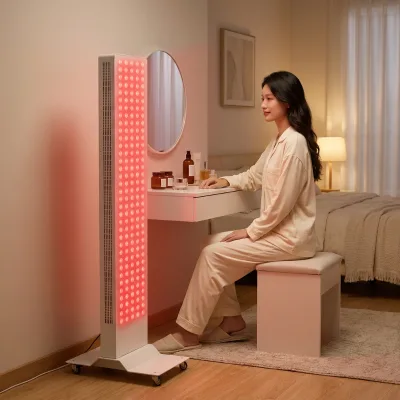 High Power 1500W Timing Floor Standing LED Light Therapy Lamp, Large Panel Beauty Device for Salon & Home Skin Treatment