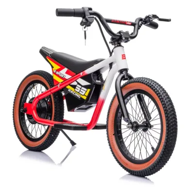 Kids Electric Dirt Balance Bike, Off Road Children Electric Bicycle Toy for Boys Girls, Various Optional Colors