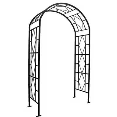 Steel Garden Arch,7'10" High X 4'7" Wide,Garden Arbor for Various Climbing Plant,Outdoor Garden Lawn Backyard