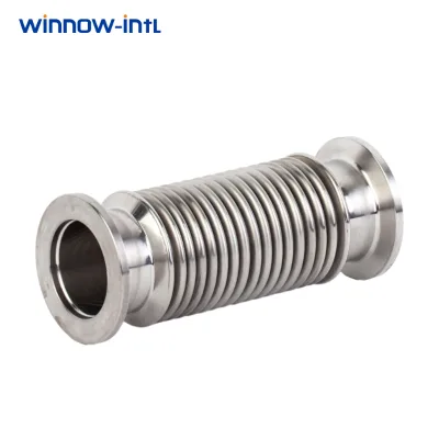 Stainless Steel Vacuum Bellows Corrugated Flexible Hose for Vacuum System Durable Leak Resistant